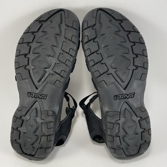 Teva Tirra Hiking Outdoor Sandals Womens Size 8.5 Shoes Strappy Black Active - Picture 7 of 9